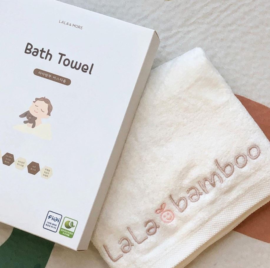 라라앤모어 뱀부 아기목욕 타올 신생아 수건 속싸개 겸용 집들이선물