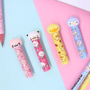 모쿠쿠 연필 연필캡 세트 캐릭터 학용품 초등 학생 학교 어린이집 입학 졸... 실사용 후기 | 효과 있을까? - 상품 이미지 3