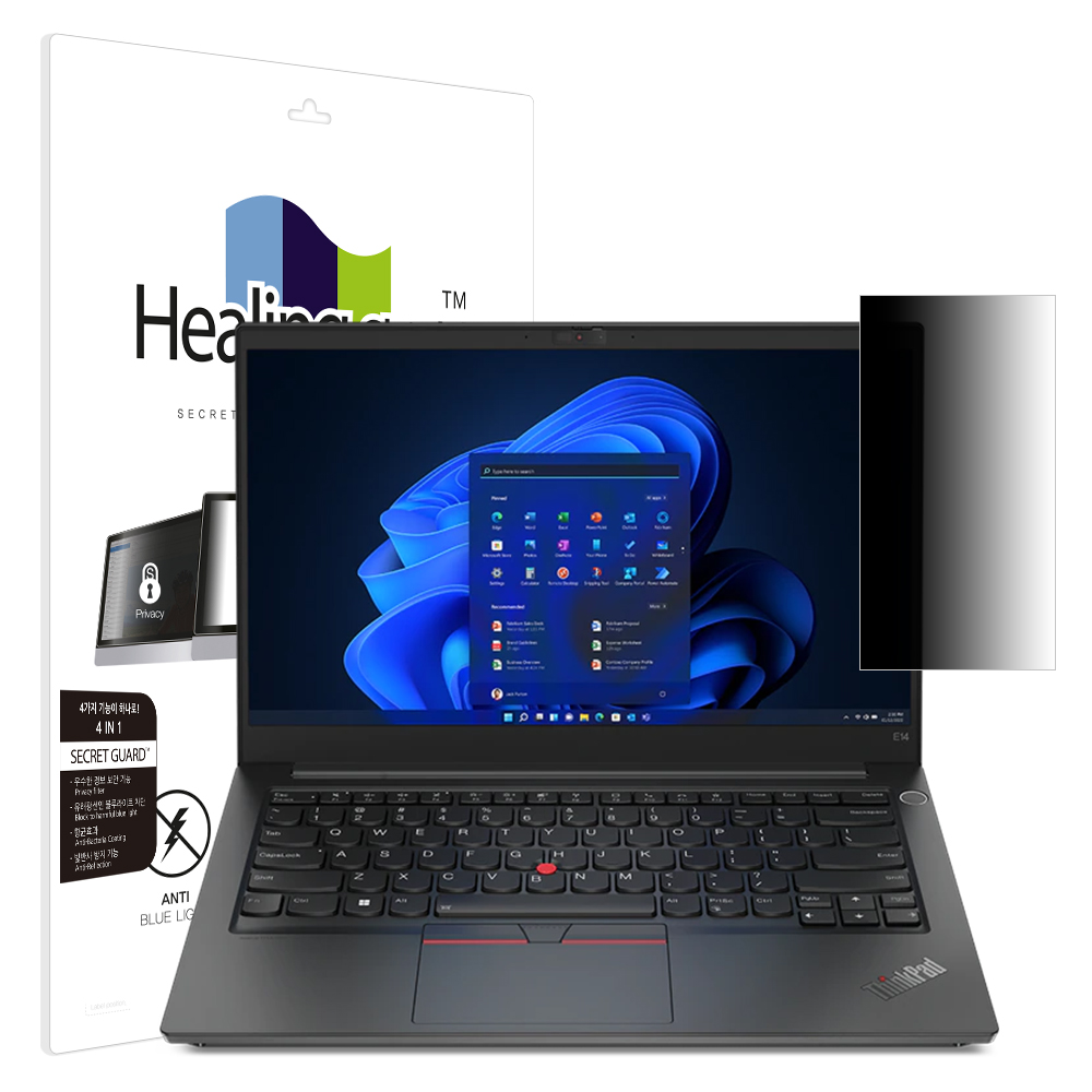 레노버 씽크패드 E14 GEN4 SNS 메신저 사이드 프라이버시 보안필름 - 상품 이미지