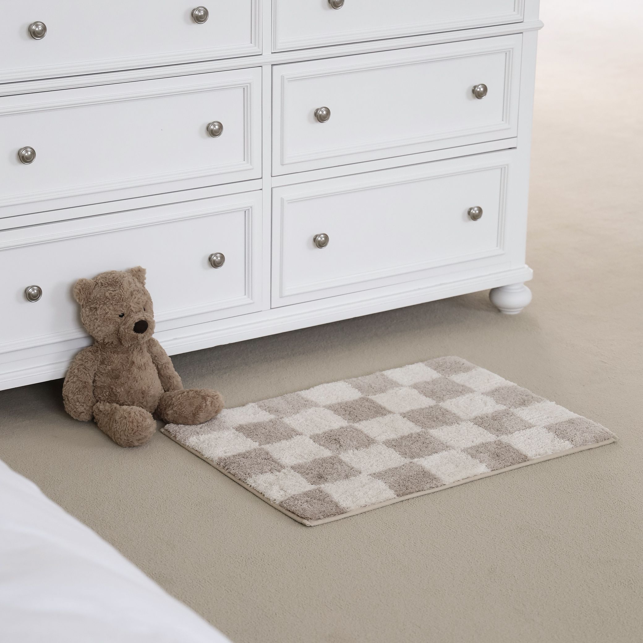 유얼홈 체커보드 발매트 체크 욕실 주방 화장실 현관 발판 극세사 매트