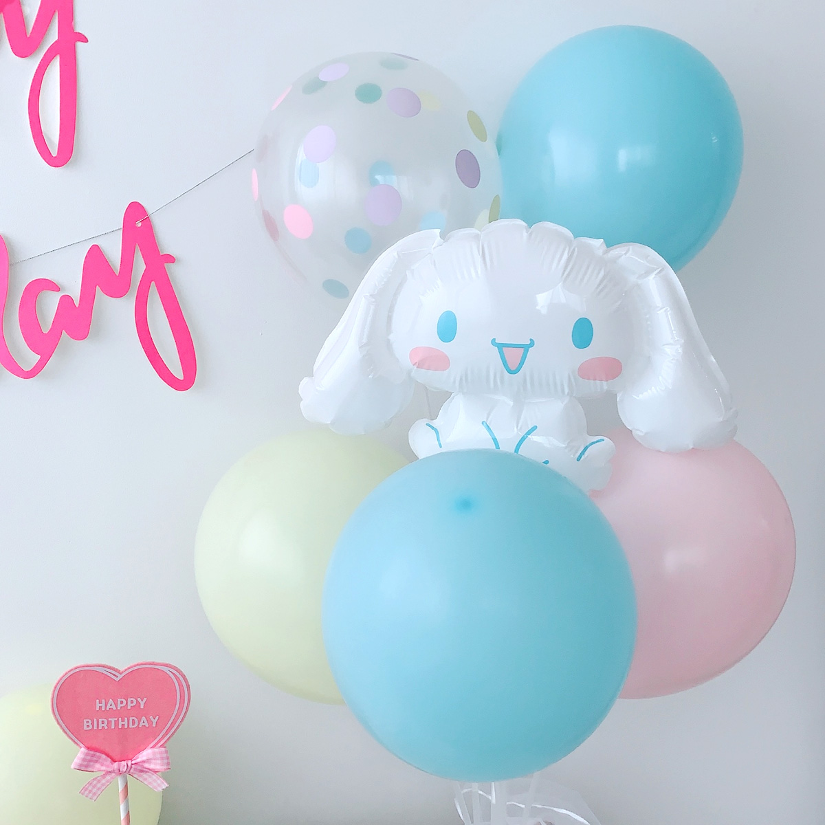 시나모롤풍선 강아지 고양이 생일파티세트 - 상세 이미지 5