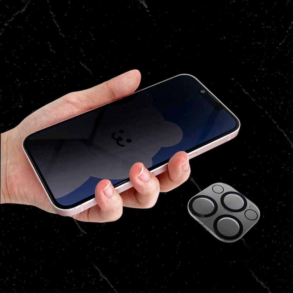 사생활 프라이버시 보호 카메라렌즈 강화유리 필름 SET 아이폰11, 1매입