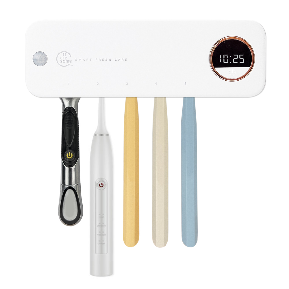 칫솔살균기 가정용 휴대용 무선 UV 충전식 벽걸이형 소독기 크리썸