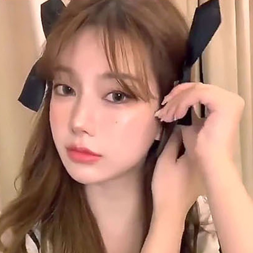 바나나핀 악어집게 화이트리본핀 머리 흰색헤어핀 검정 블랙 2개 - 상세 이미지 3