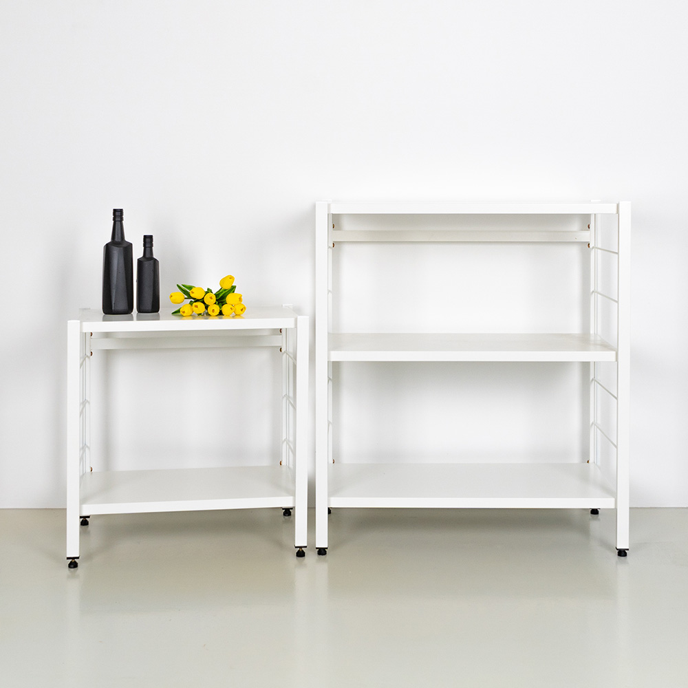 도디랙 철제 스트링 선반 모듈 시스템 다용도 수납 책 북 현관 2단 600x400x600 - 상세 이미지 3