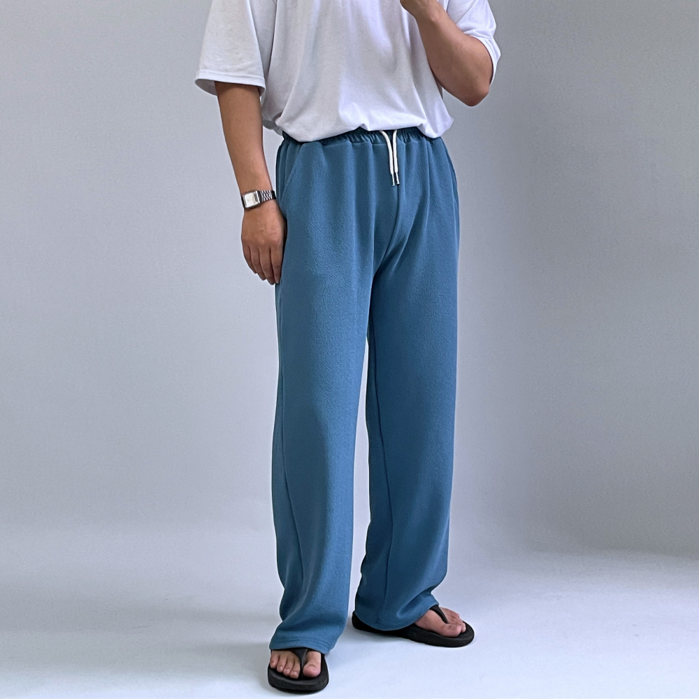 1+1 통넓은바지 남성냉장고바지 남자와이드팬츠 이미지 4