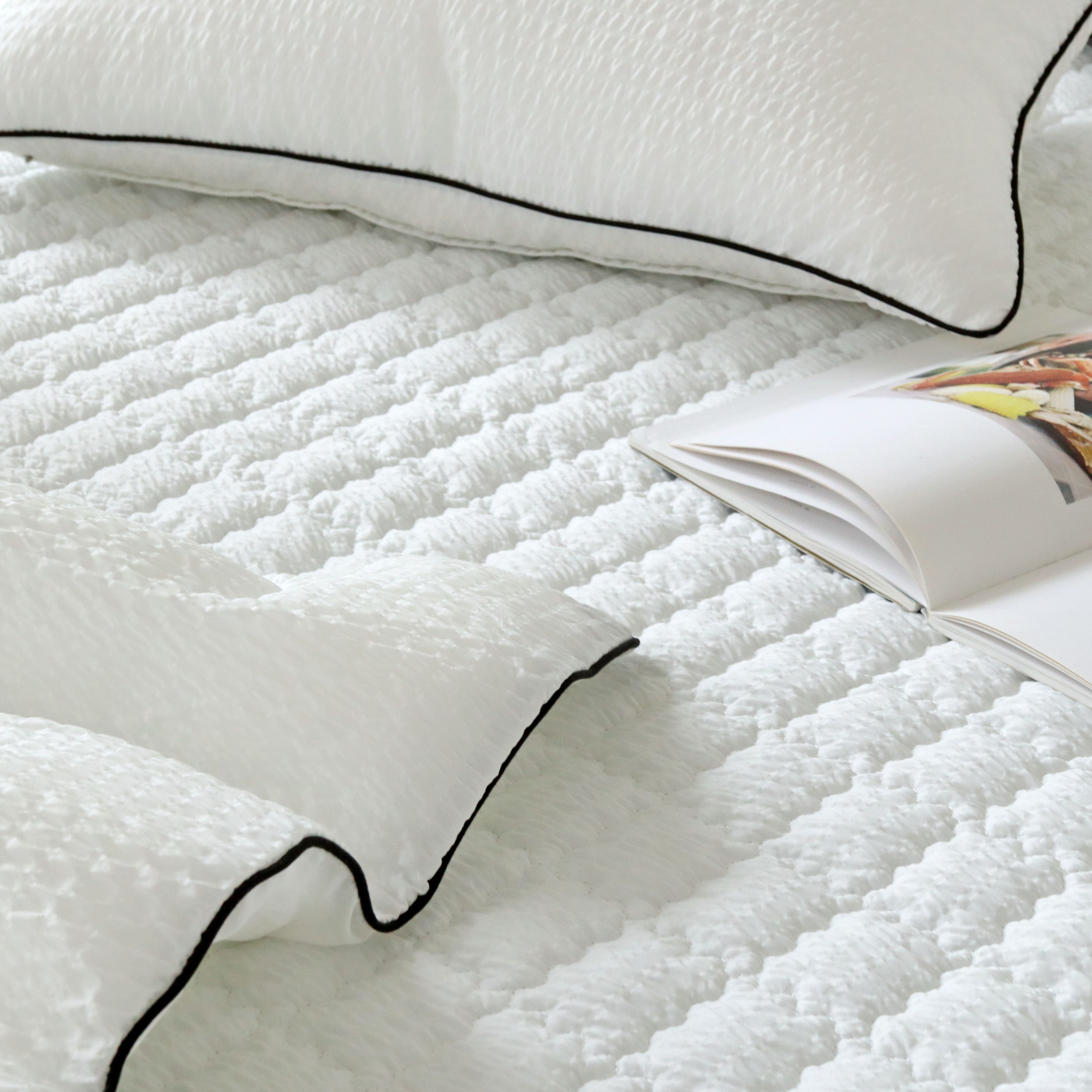 여름패드 시원하고 톡톡한 시어서커 미끄럼방지 침대패드 Q