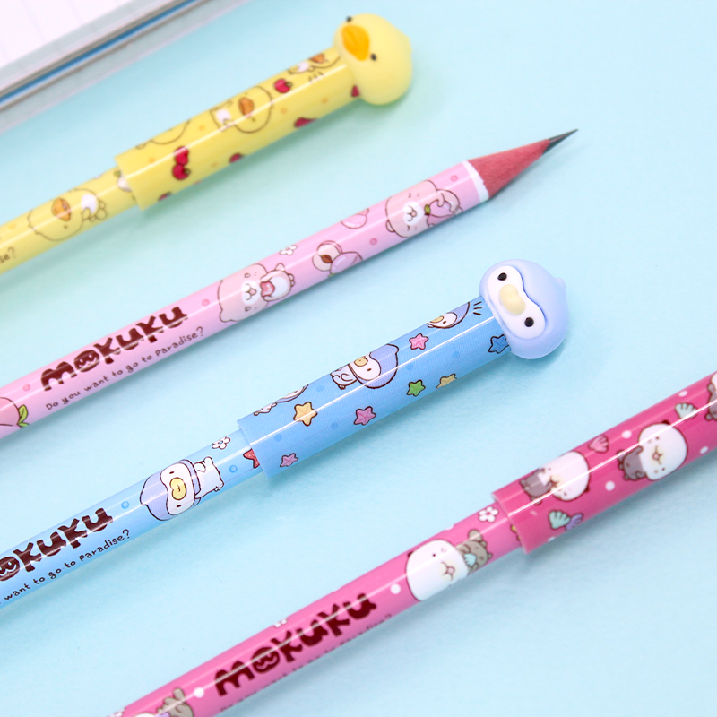 모쿠쿠 연필 연필캡 세트 캐릭터 학용품 초등 학생 학교 어린이집 입학 졸업 선물 이미지 4