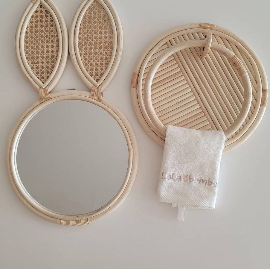 라라앤모어 어린이집 유치원 고리 수건 밤부 주방 핸드타올 5장