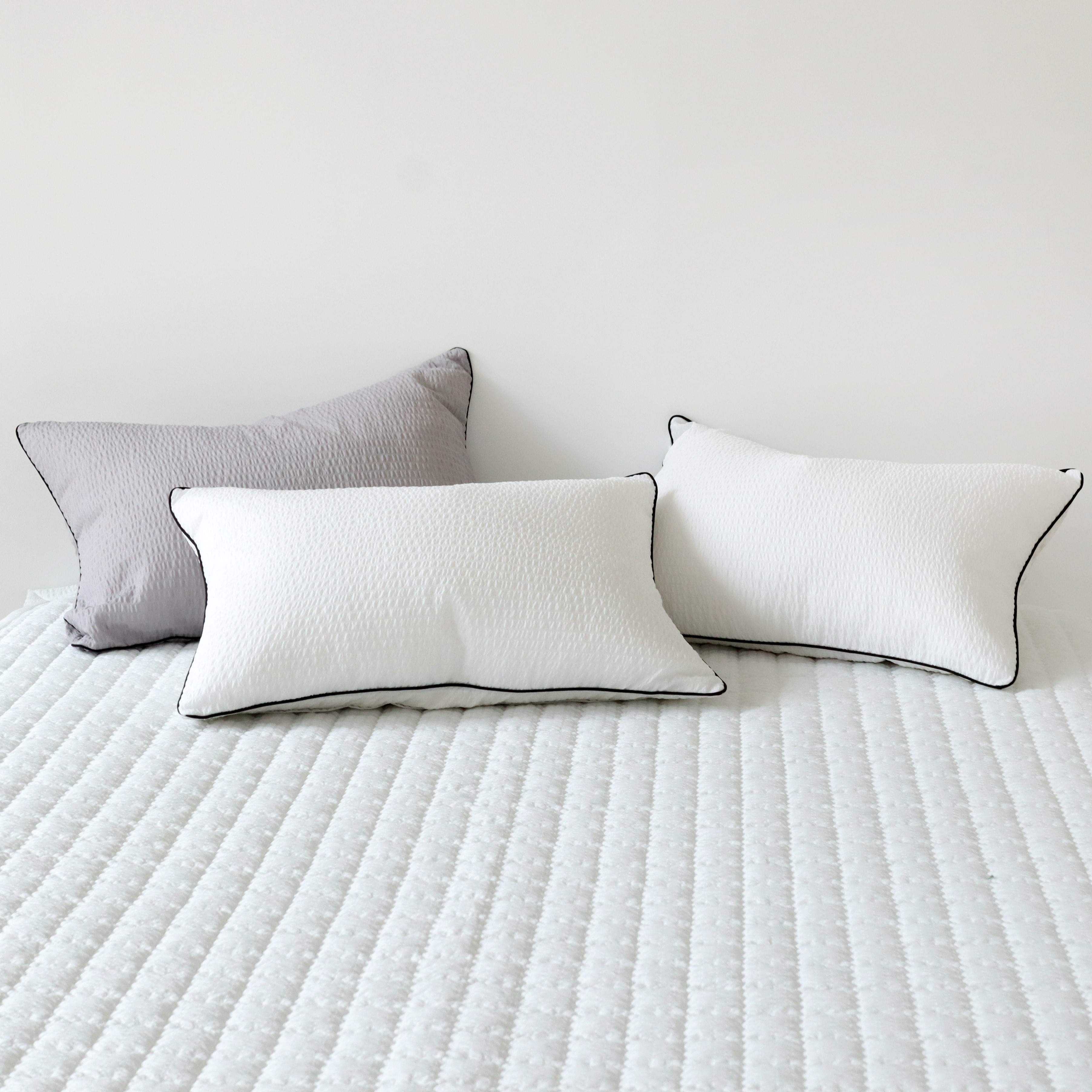 여름패드 시원하고 톡톡한 시어서커 미끄럼방지 침대패드 Q