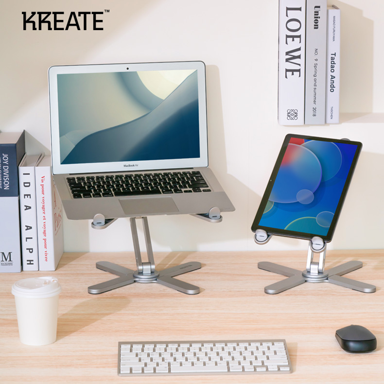 크리에이트 360도 회전 알루미늄 노트북 맥북 거치대 T5