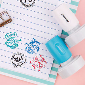 [주문제작]네임스탬프빅큐트 칭찬스탬프 핑크 검정 실사용 후기 | 효과 있을까? - 상품 이미지 3