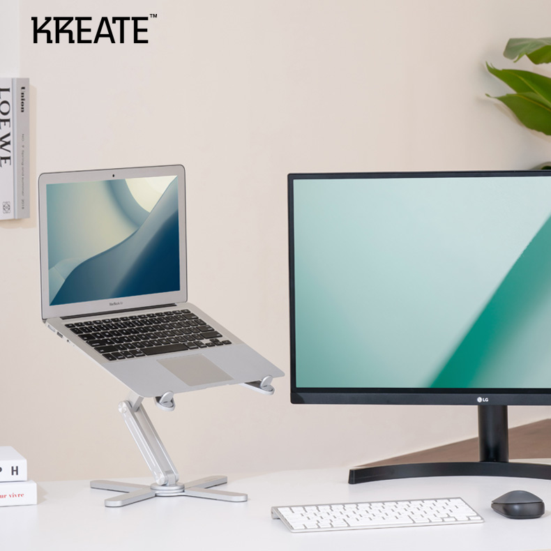 크리에이트 360도 회전 알루미늄 노트북 맥북 거치대 T5