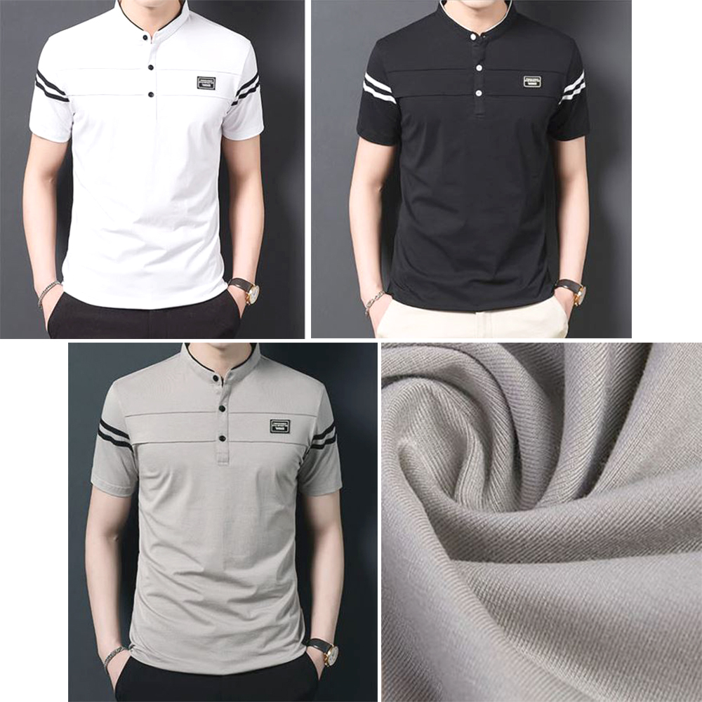남성 골프 카라티 남자 기본핏 여름 반팔 패션 티셔츠 - 상품 이미지