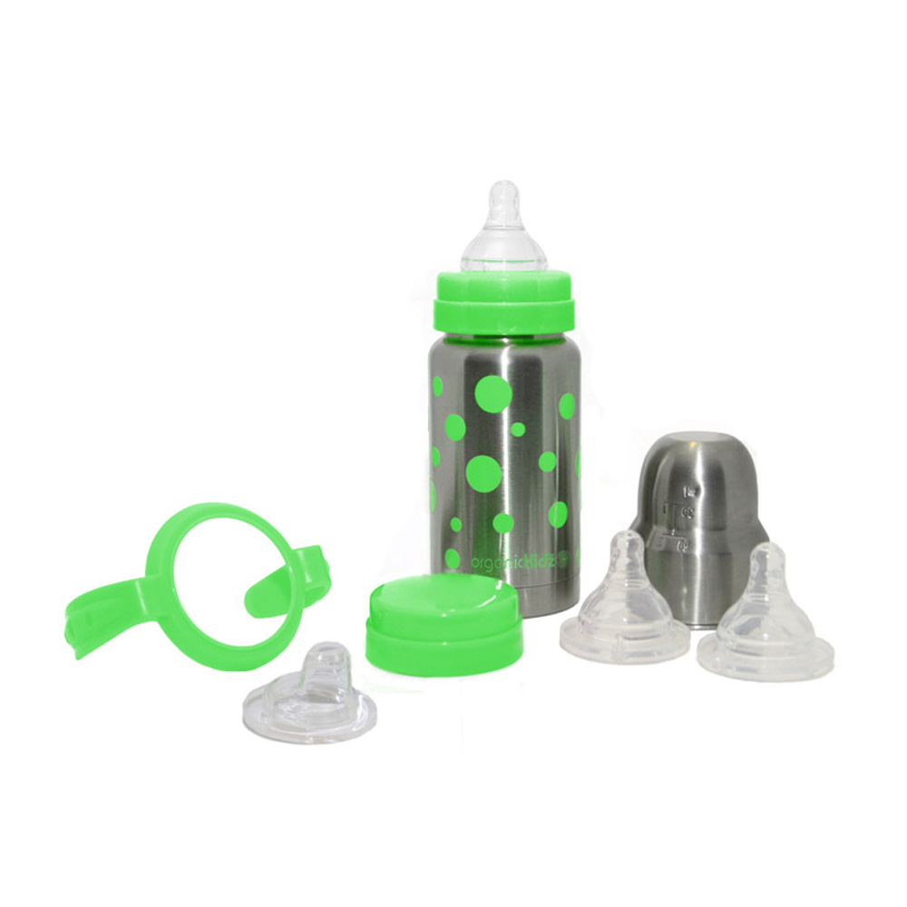 오가닉키즈 스테인리스 그로우업 젖병 세트 보온보냉 200ml - 상세 이미지 2