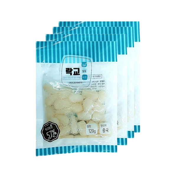스타 락교 마늘절임 소포장 120g x 4봉지 - 상품 이미지