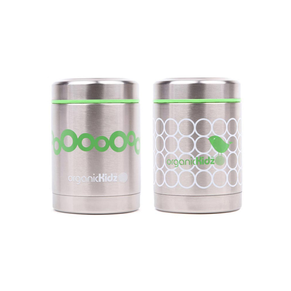 오가닉키즈 스테인리스 보온 이유 식기 유아 용기 350ml - 메인 이미지