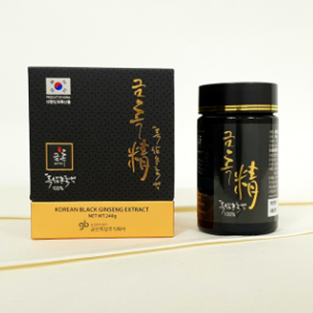 금산 고려 흑삼정 농축액 100% 240g 구증구포 국내산 흑삼 진액 고농도 금흑정 선물 제품 이미지
