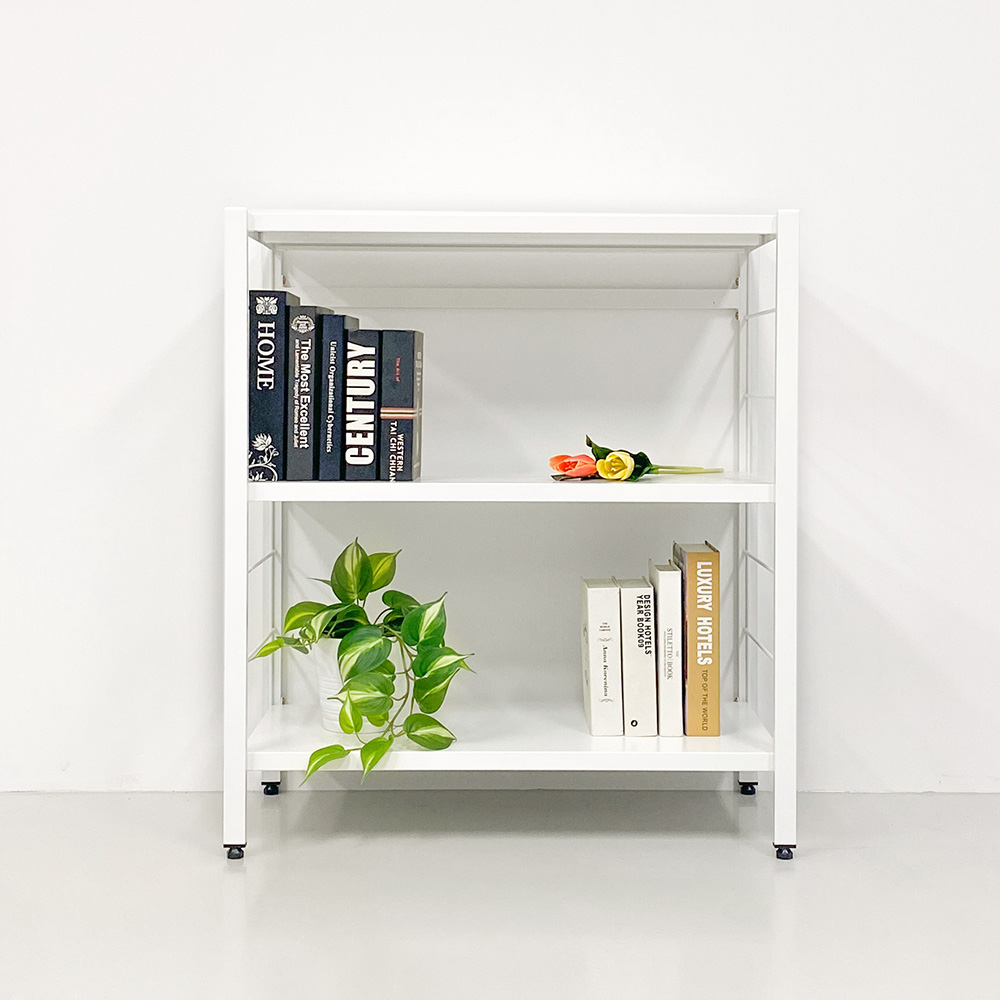 도디랙 철제 스트링 선반 모듈 시스템 다용도 수납 책 북 현관 2단 600x400x600 - 상세 이미지 2