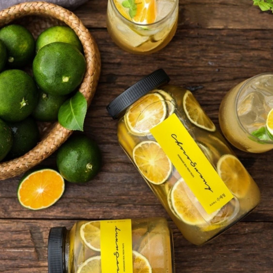 [청귤청] 카페수제청 과일청 에이드 500g 1kg 답례품 부모님선생님 명절 차 선물세트