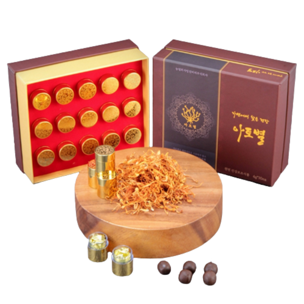 동충하초 4g x 30환 귀한 고급 선물세트 고함량 코디세핀 침향 녹용 마카 야관문 제품 이미지