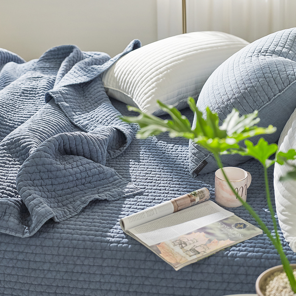 도브 모달 사계절 줄누빔 여름 스프레드 패드겸이불 -6color