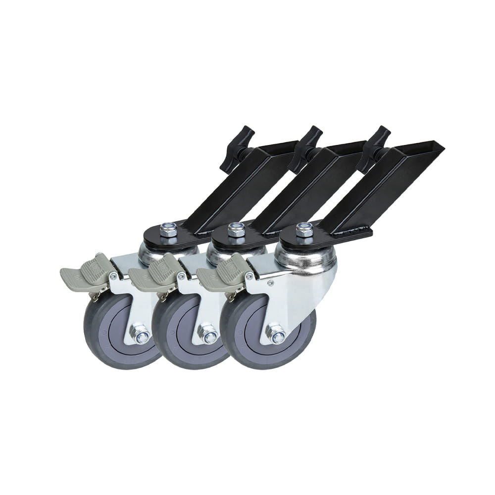 KUPO KC-100M 41 DEGREE CASTER ADAPTER FOR 25MMX25MM STAND LEG W/CASTER