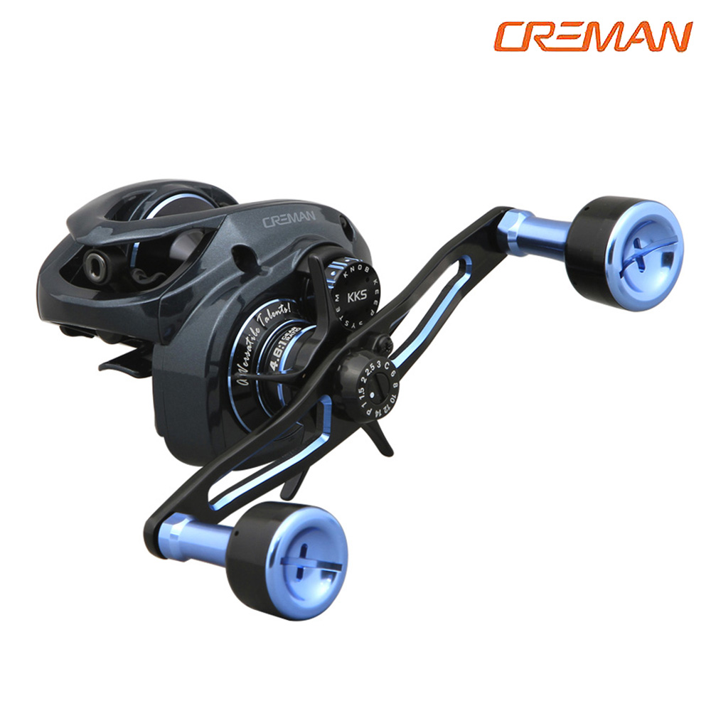 크레만 V7 더블핸들 베이트릴 문어릴 쭈꾸미 갑오징어 지깅 릴 4.8