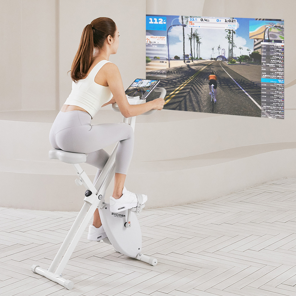 엑사이더 실내자전거 리얼 접이식 즈위프트 사이클 야핏 가정용 헬스 바이크 홈트 운동 기구