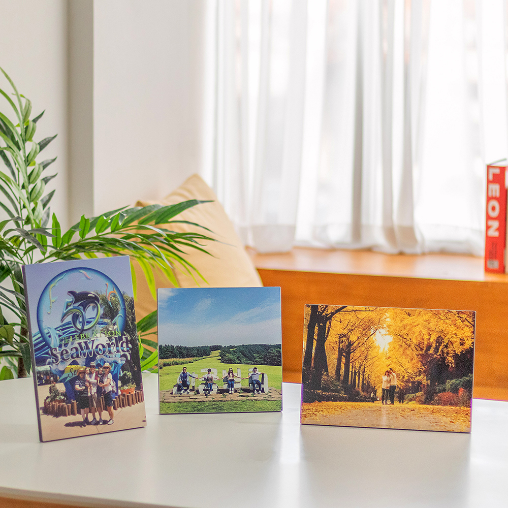 사진액자 아크릴액자제작 포토테이블 웨딩액자 탁상 미니 소형 12.6x8.7cm