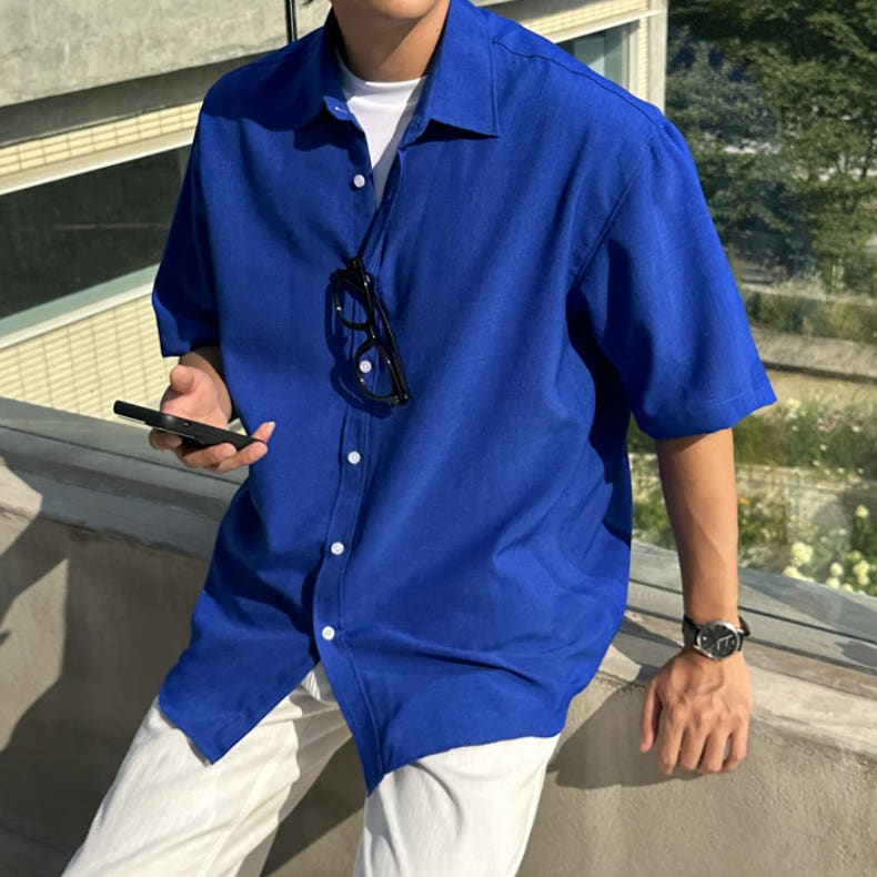 남자 버크만 여름 오버핏 린넨 반팔 셔츠 10컬러 95-110 가격 비교 피팅남 남자 버크만 여름 오버핏 린넨 반팔 셔츠 10컬러 95-110