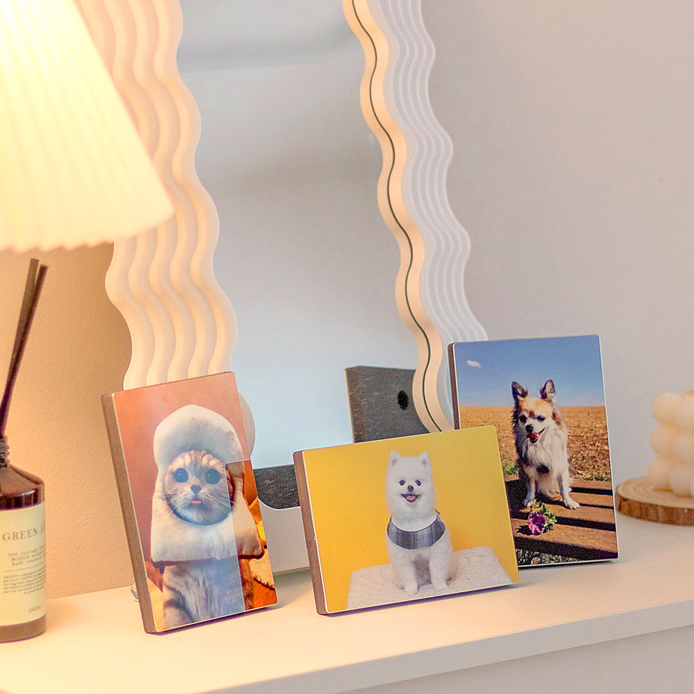 사진액자 아크릴액자제작 포토테이블 웨딩액자 탁상 미니 소형 12.6x8.7cm