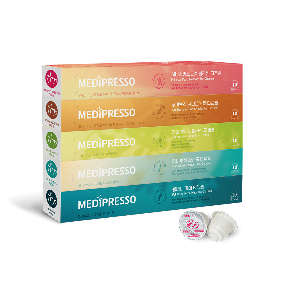 [N페이20%적립+사은품]메디프레소 네스프레소 호환 블렌드 티캡슐 10개입 5종 세트
