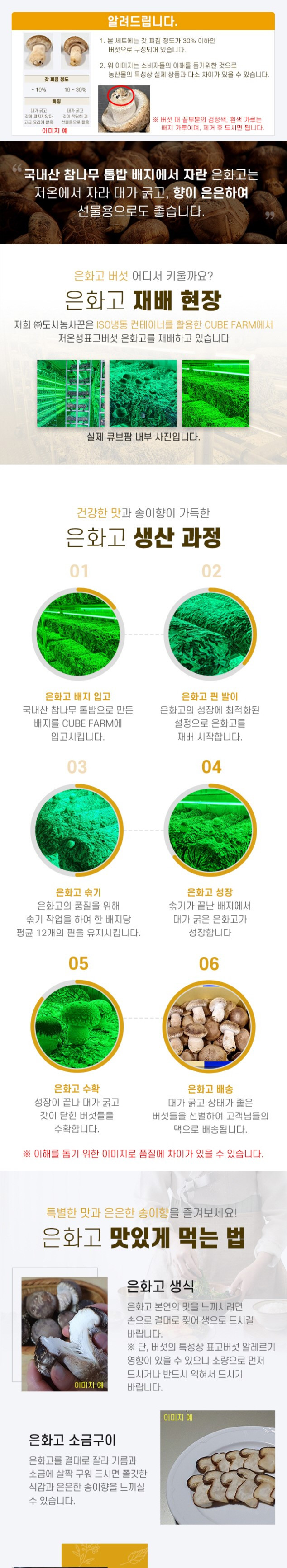은화고 C프리미엄세트 저온성표고버섯 은화고 700g + 건버섯 200g 선물세트