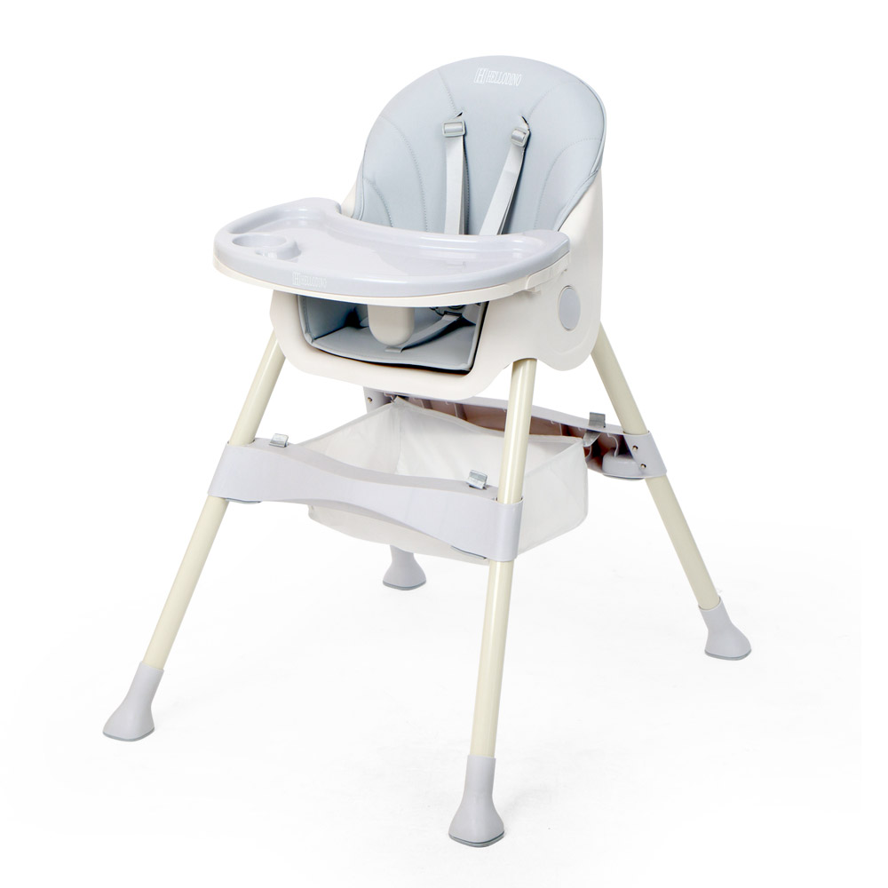 헬로디노 하이체어 아기 이유식 의자 유아 식탁의자 4 IN 1 접이식