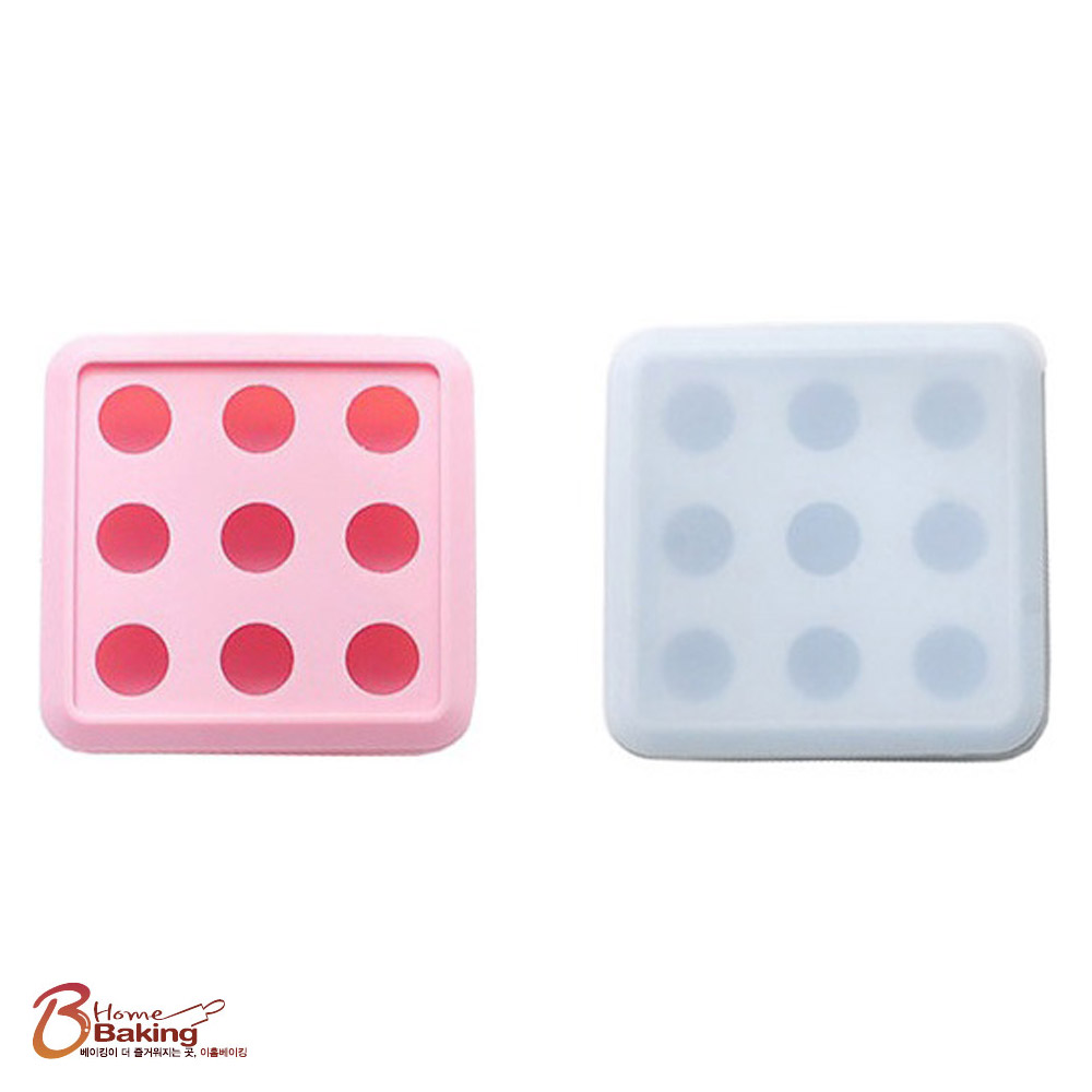 차칸쿡-실리콘몰드 아이스볼얼음틀9구-2.4cm 랜덤1개 아이스크림 메이커 얼음트레이 - 상품 이미지