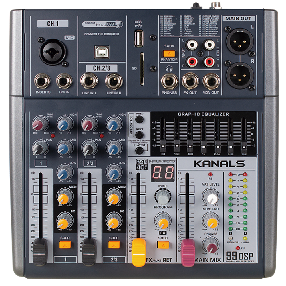 카날스 BKG-30 오디오인터페이스 내장 미니 오디오믹서 인터넷방송 온라인강의 홈레코딩