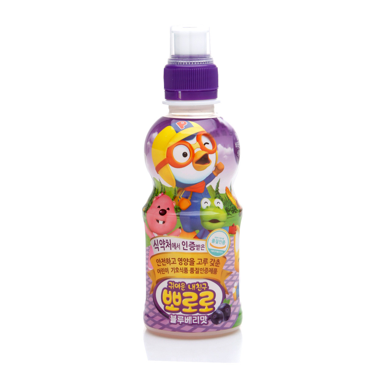 뽀로로음료수 밀크 사과 딸기 블루베리 샤인머스켓 보리차 235ml 총24개 이미지 6
