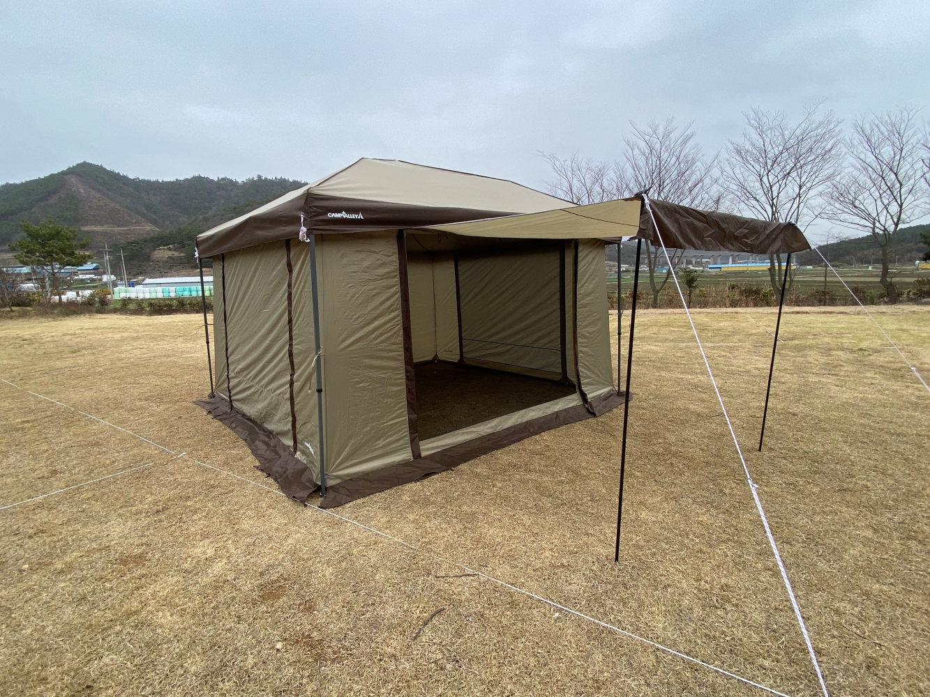 가제보 365 캐노피천막 (4면월X) 행사용 접이식 캐노피 테라스 365x365cm