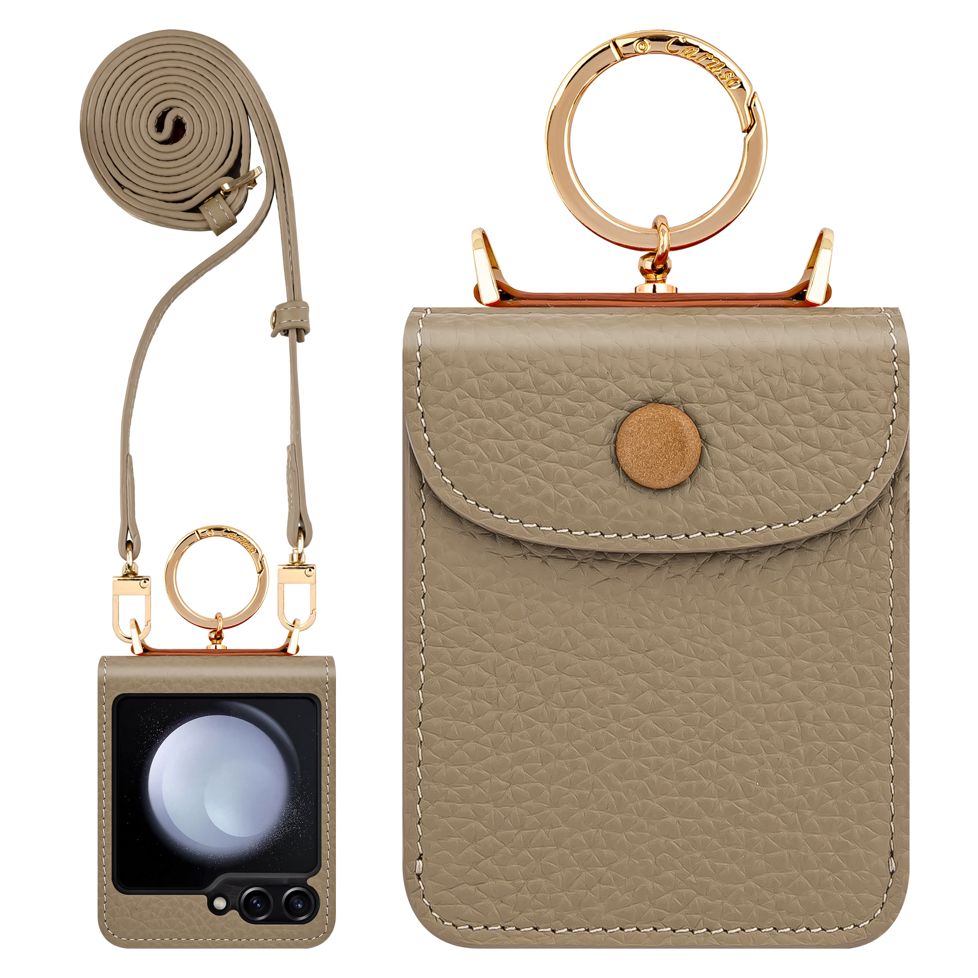 갤럭시 Z플립7 오데사 카프스킨 다이어리 케이스  라이트에토프