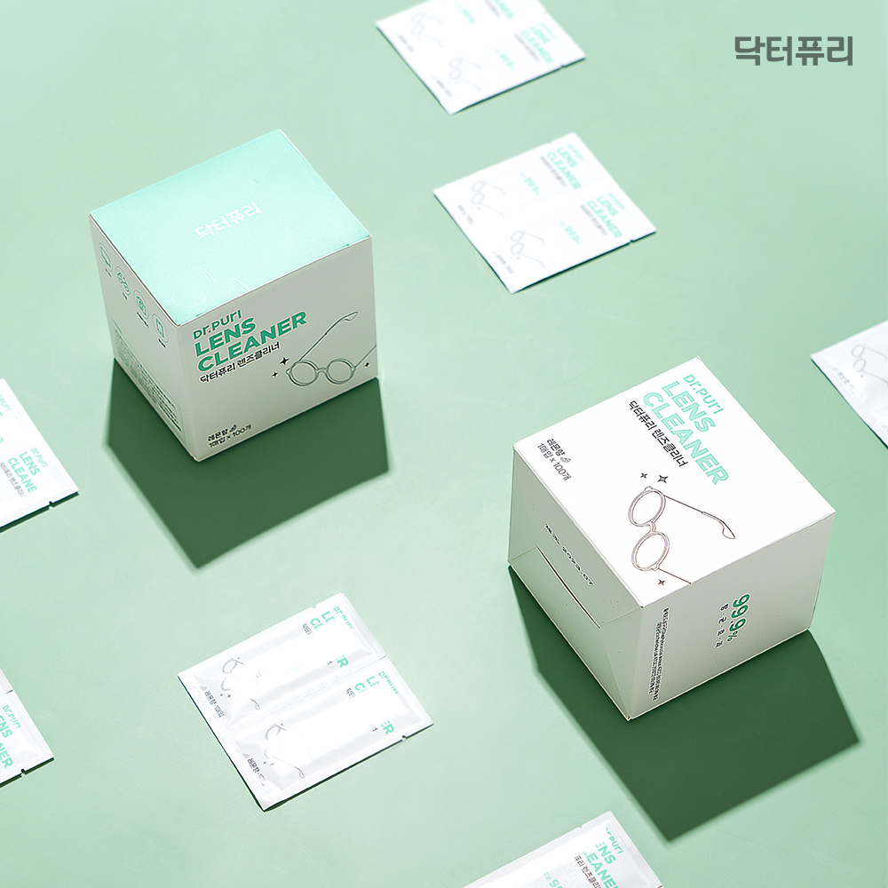 닥터퓨리 렌즈클리너 일회용 티슈 200매 레몬향 휴대폰클리너 액정클리너 단품 이미지 4