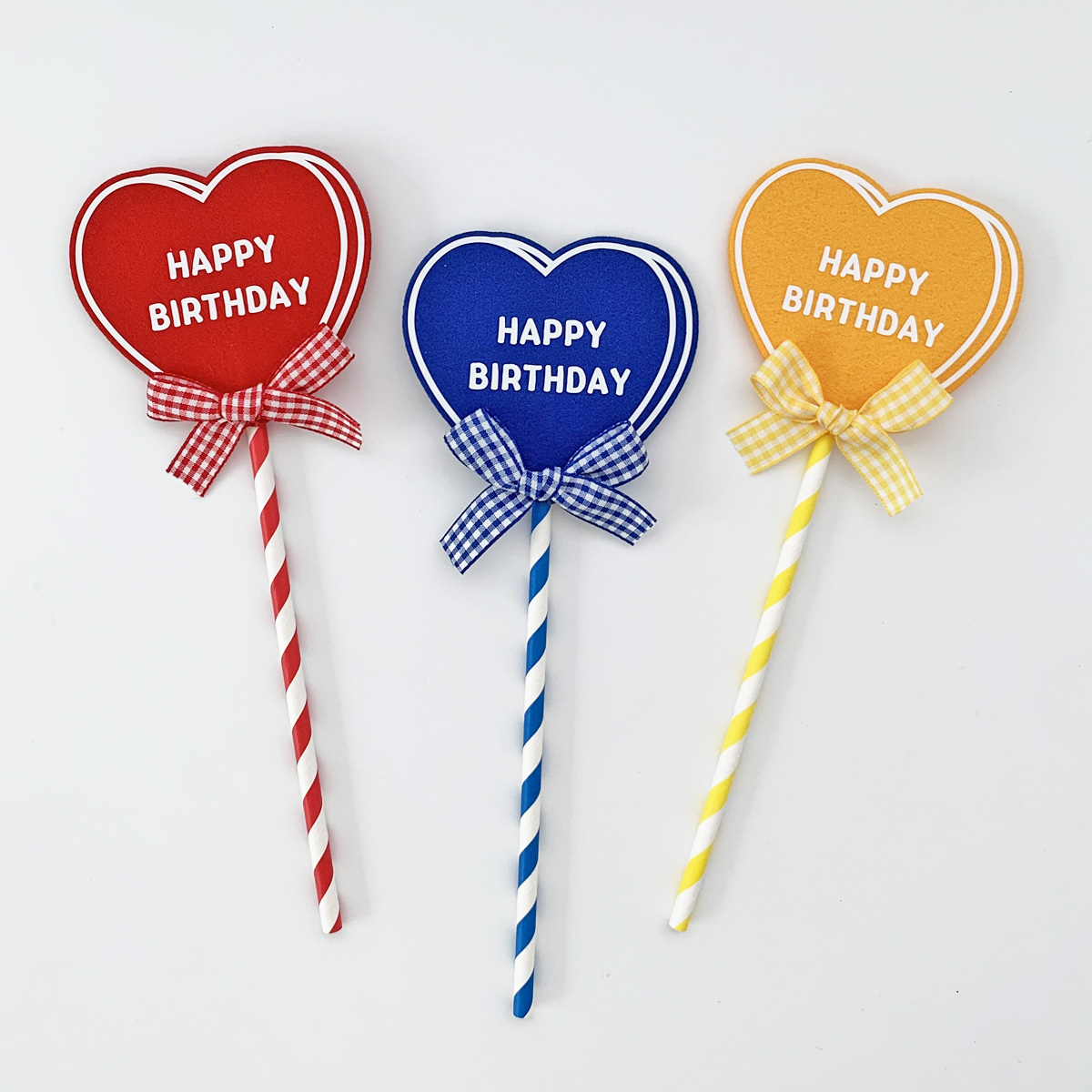 하트 케이크토퍼 메세지 입체하트 생일토퍼 - 상세 이미지 3