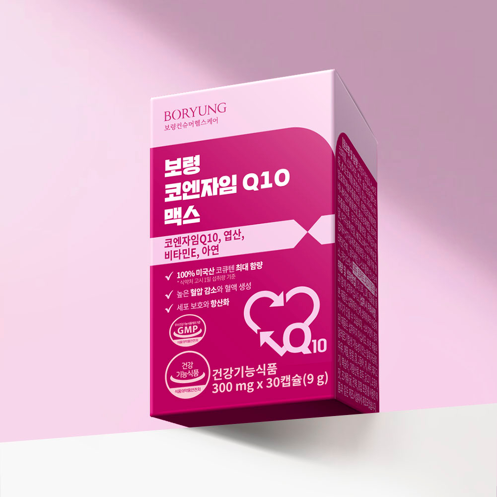 보령 코엔자임Q10 맥스 코큐텐 미니캡슐 비타민E 엽산 아연 30캡슐, 3개 상세 이미지 3