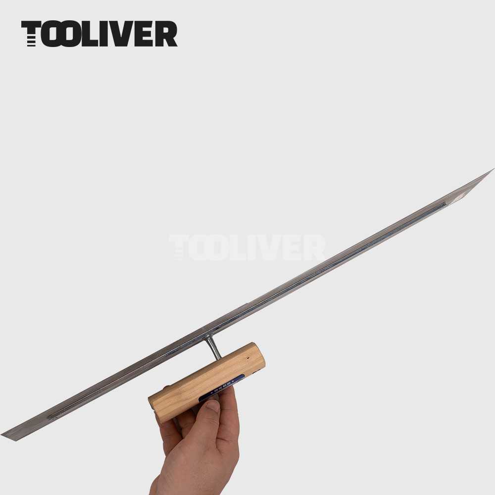얇은 철 수지고대 흙손 고데 미장 0.3T 60cm 100x600 플라스틱손잡이 - 상세 이미지 3