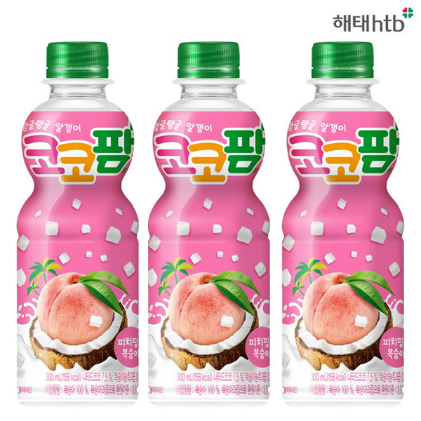 해태 코코팜 복숭아 코코팜포도 300ml 12개씩 총24개 - 상세 이미지 2
