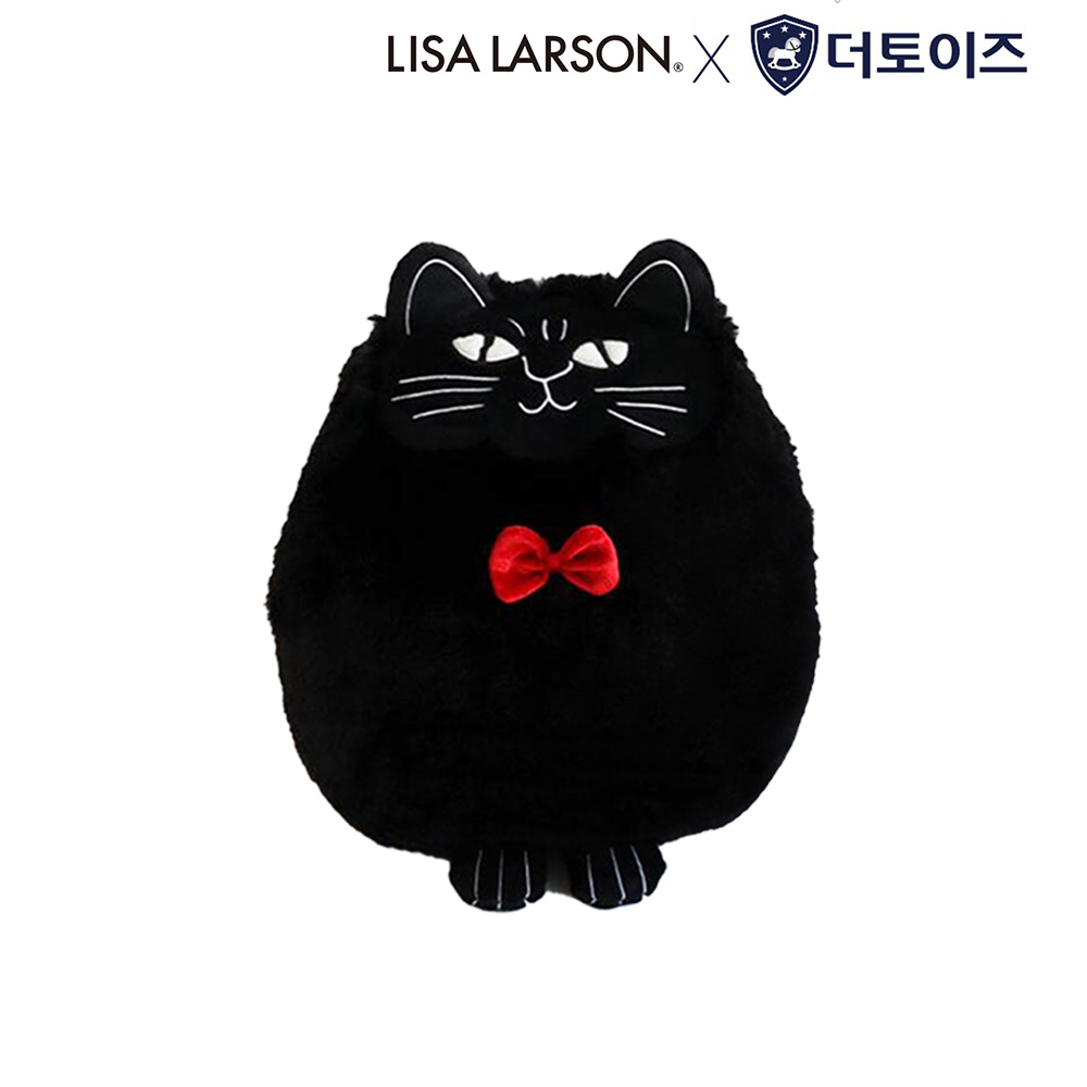 리사라르손 스몰캣 블랙 동물 고양이 봉제 애착 인형 - 상품 이미지