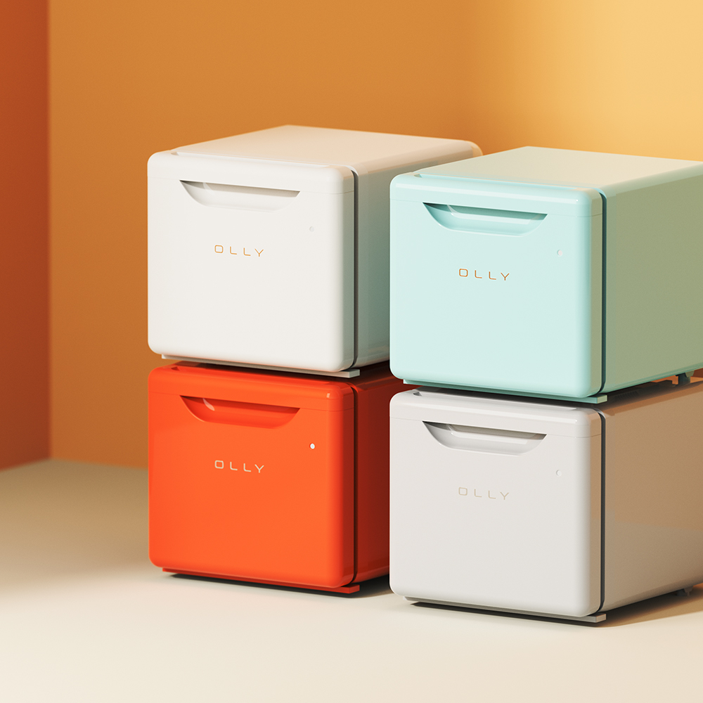 올리 초미니냉장고 원룸 소형 슬림냉장고 저소음 레트로 1인