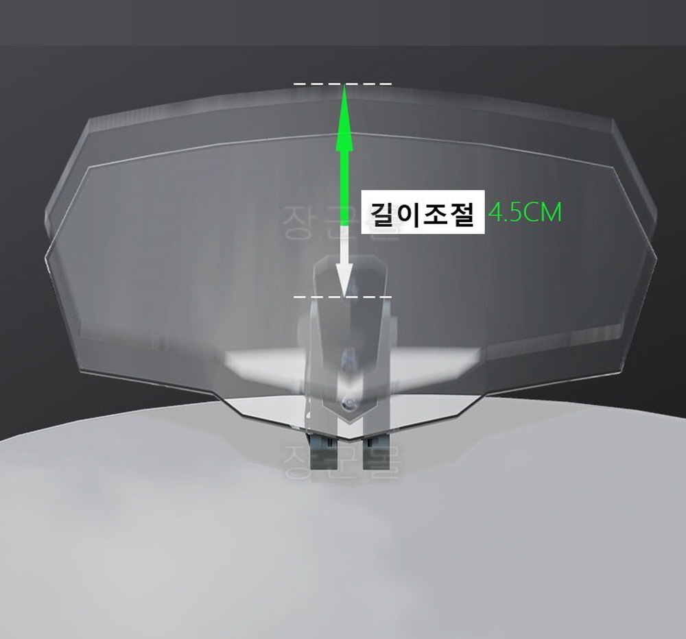 오토바이보조스크린 PCX보조스크린 윈드쉴드 120x270 - 상세 이미지 4