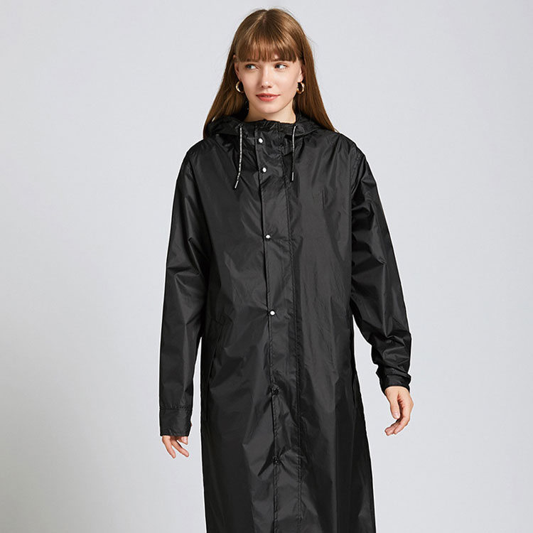 무지 방수 우비 판초 비옷 레인코트 L