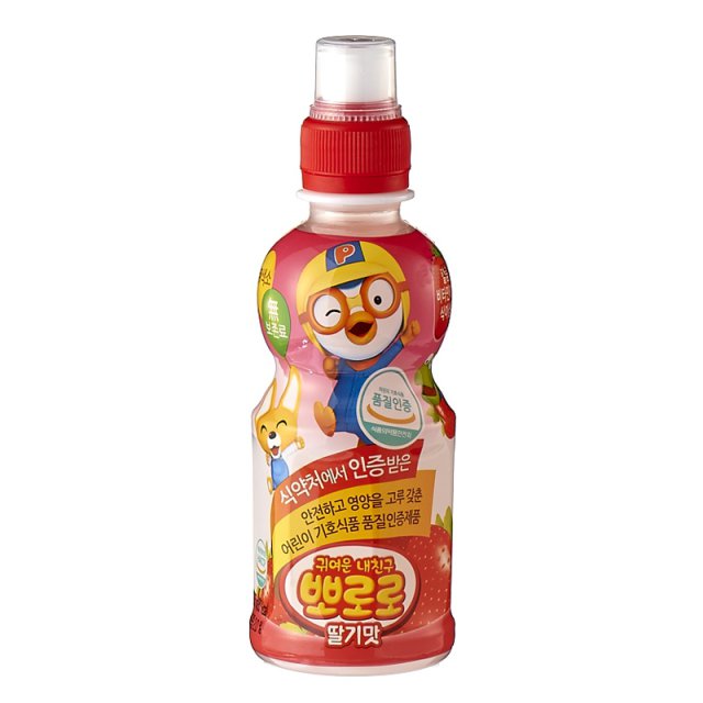 뽀로로음료수 밀크 사과 딸기 블루베리 샤인머스켓 보리차 235ml 총24개 - 상세 이미지 4